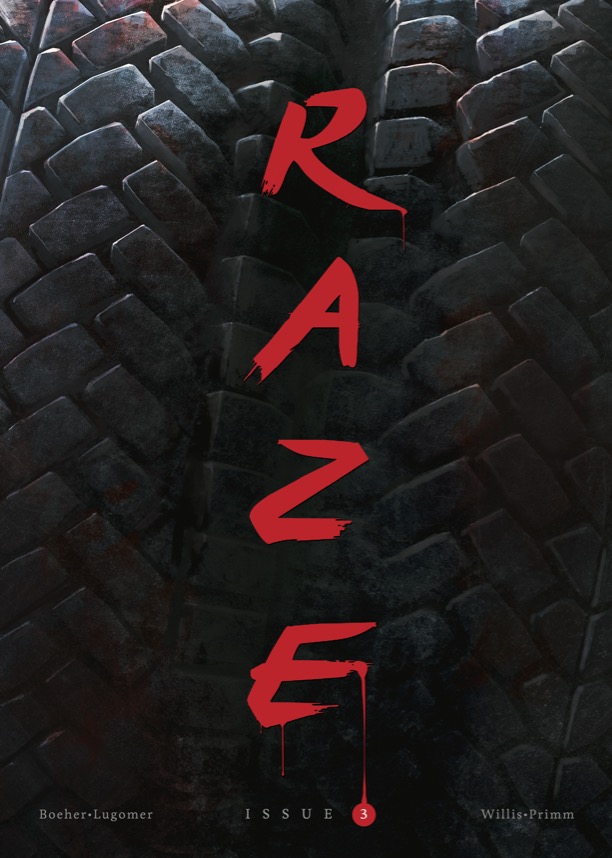 Raze issue #3 comic cover
