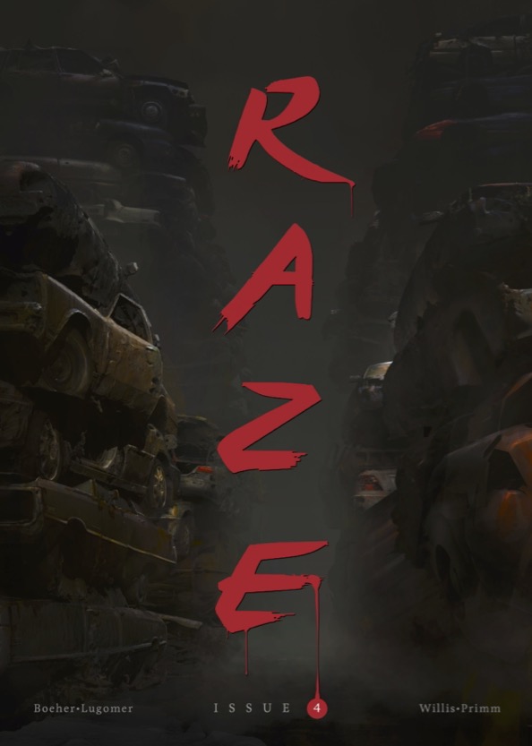 Raze issue #4 comic cover
