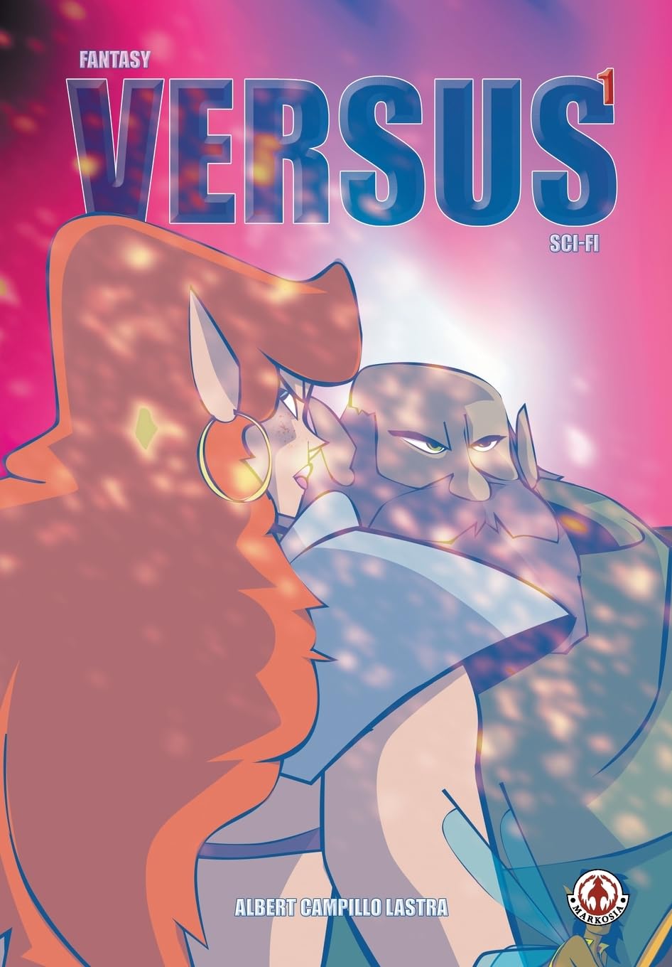 Fantasy versus Sci-Fi comic cover